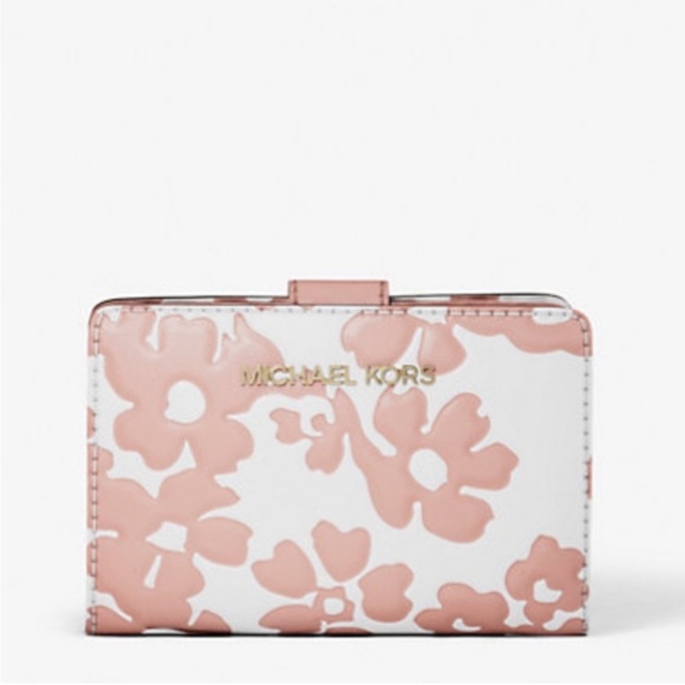 Michael Kors Jet Set Travel Medium
Floral Print Bi-Fold Wallet